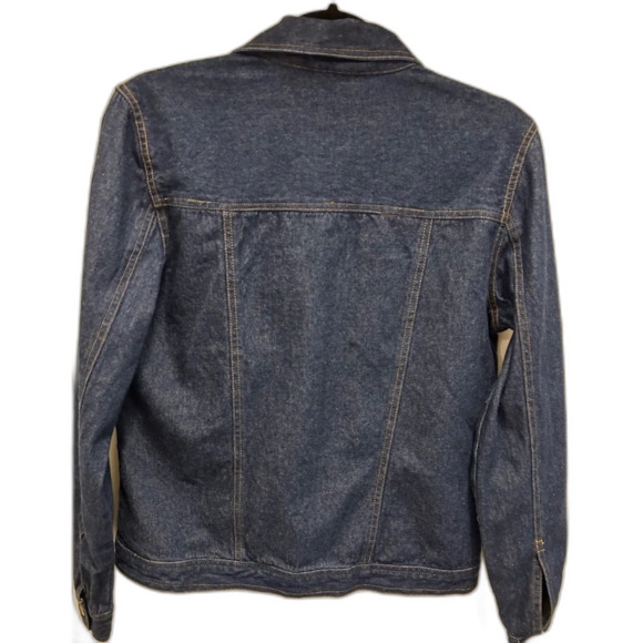 Main Street Vintage Embroidered and Embellished Denim Jacket - Size Small - Picture 3 of 6